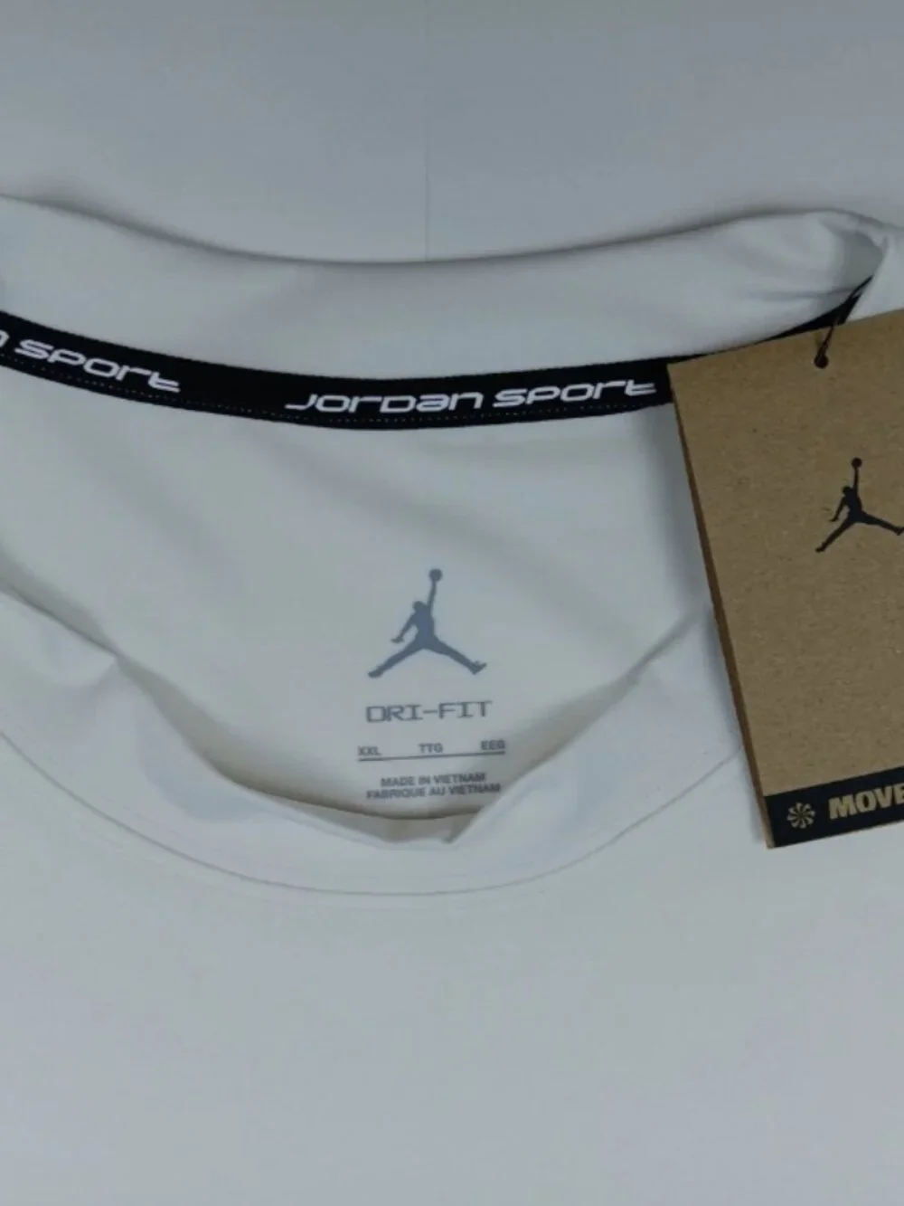 Nike Jordan Sport Essentials Men's Dri-FIT Short-Sleeve Top White Size XXL